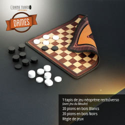 Jeu de dames Françaises et jeu du Moulin de voyage