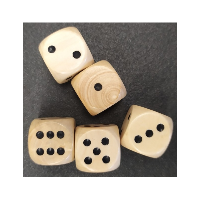 Acheter un lot de dés en bois fabriqués dans le Jura
