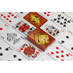 Jeu de 54 cartes Dragon Red