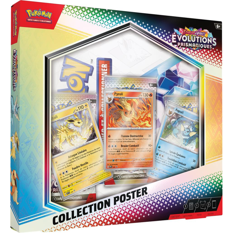 Acheter un Coffret Poster Pokemon Evolutions prismatiques EV8.5