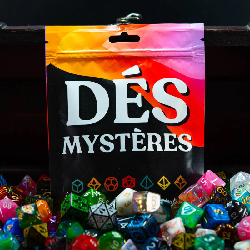 Un set de 7 dés aléatoire : set de dés Mystère