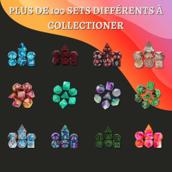 Un set de 7 dés aléatoire : set de dés Mystère