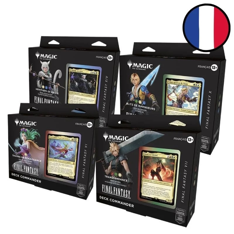 Acheter Magic Lot de 4 decks commander Final Fantasy en Français
