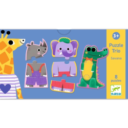 Acheter puzzle Djeco Trio Savana