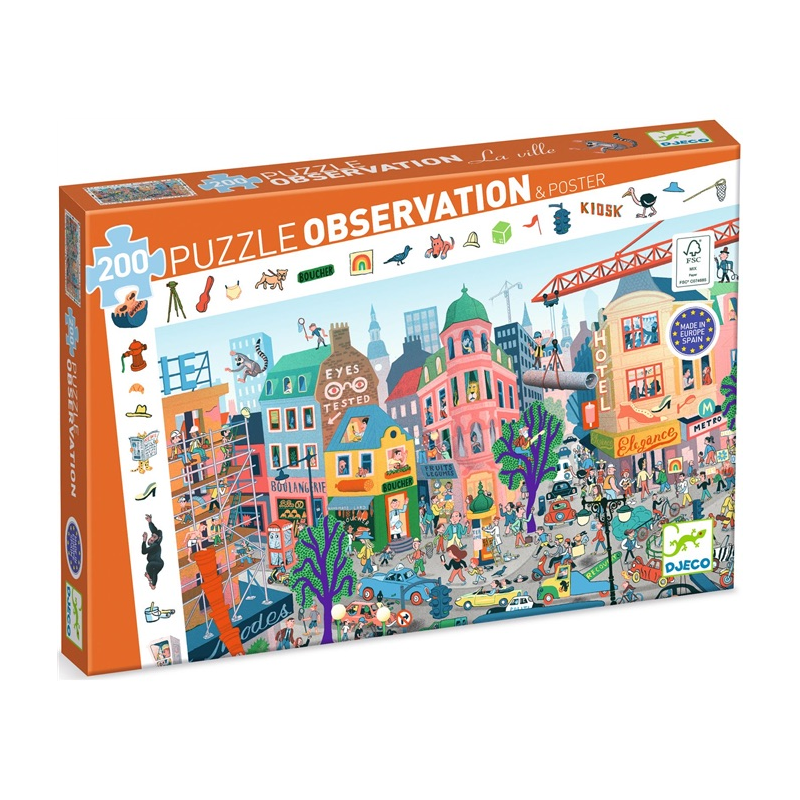 Acheter puzzle Djeco Observation La ville