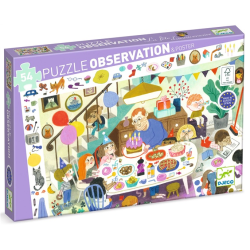 Acheter puzzle Djeco Observation La fête d'anniversaire