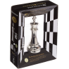 Découvrez le casse-tête métal Chess King Silver de la marque Huzzle