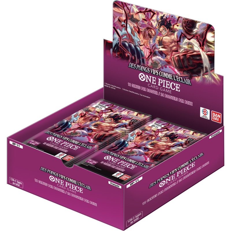 Acheter un display de 24 booster One Piece OP11 Des Poings Vifs comme l'éclair