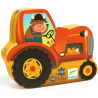 Acheter puzzle enfant Djeco silhouette Le Tracteur