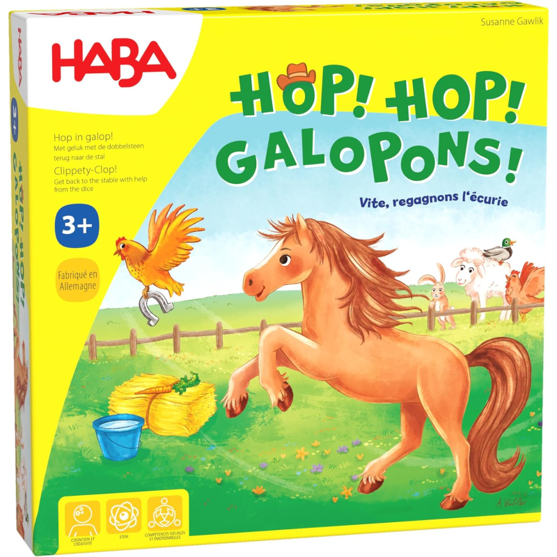 Acheter le jeu de société Haba Hop Hop Galopons