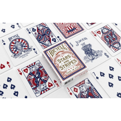 Jeu de 54 cartes bicycle Stars and Stripes