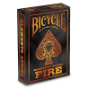 Jeu de 54 cartes bicycle Elements Fire