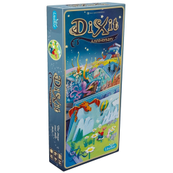 Dixit 9 Anniversary est une extension et comprend 84 nouvelles cartes.