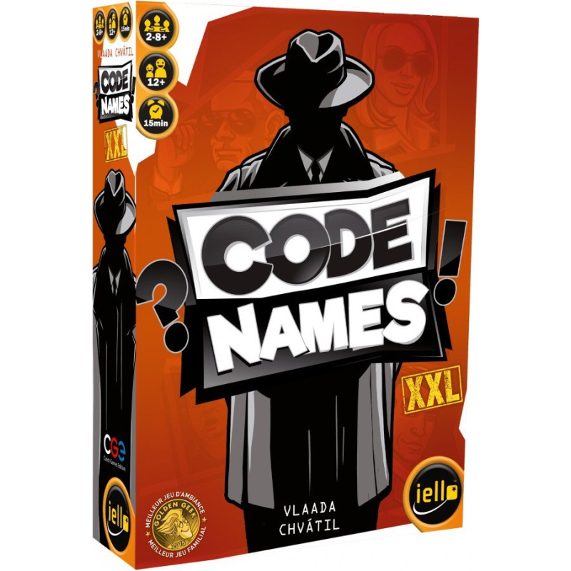 Codenames est un jeu de déduction en équipe pour 2 à 8 joueurs