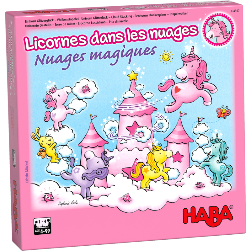 Acheter jeu de société Haba Licornes dans les nuages nuages magiques
