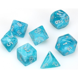 Set de 7 dés, idéal pour les jeux de rôle.