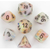 Set de 7 dés, idéal pour les jeux de rôle.