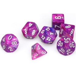 Set de 7 dés, idéal pour les jeux de rôle.