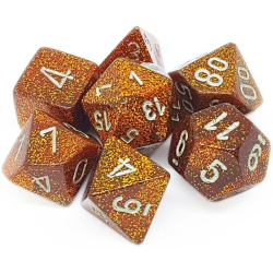 Set de 7 dés, idéal pour les jeux de rôle.