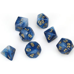 Set de 7 dés, idéal pour les jeux de rôle.