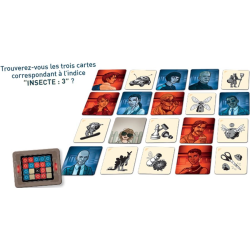 Codenames Images est un jeu de déduction en équipe pour 2 à 8 joueurs