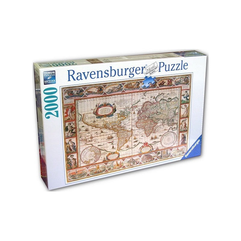 Puzzle Ravensburger 2000 pièces Mappemonde 1650