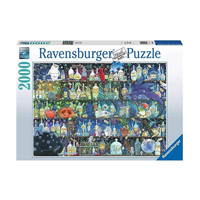 Puzzle Ravensburger 2000 pièces L'étagère à Potions