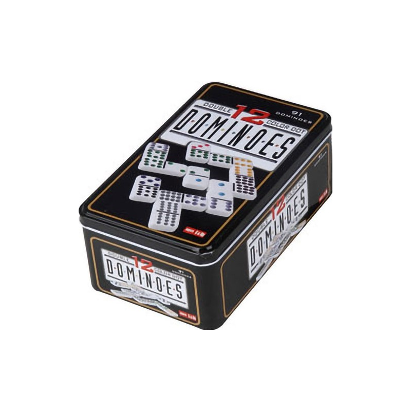 Dominos double 12 colorés