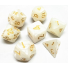 Set de 7 dés, idéal pour les jeux de rôle.