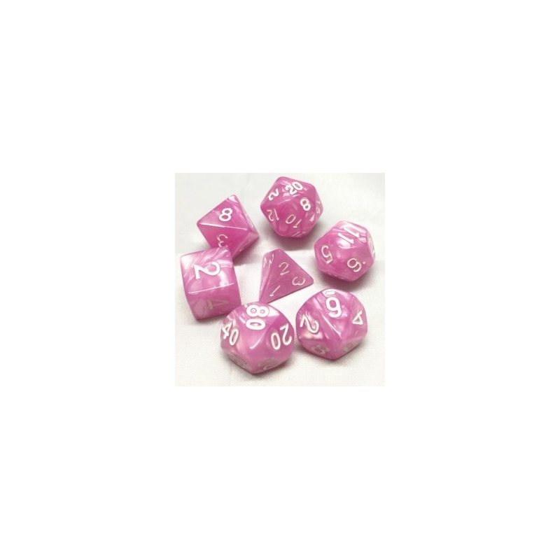 Set de 7 dés, idéal pour les jeux de rôle.