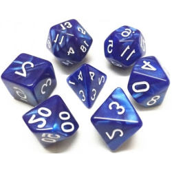 Set de 7 dés, idéal pour les jeux de rôle.
