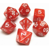 Set de 7 dés, idéal pour les jeux de rôle.