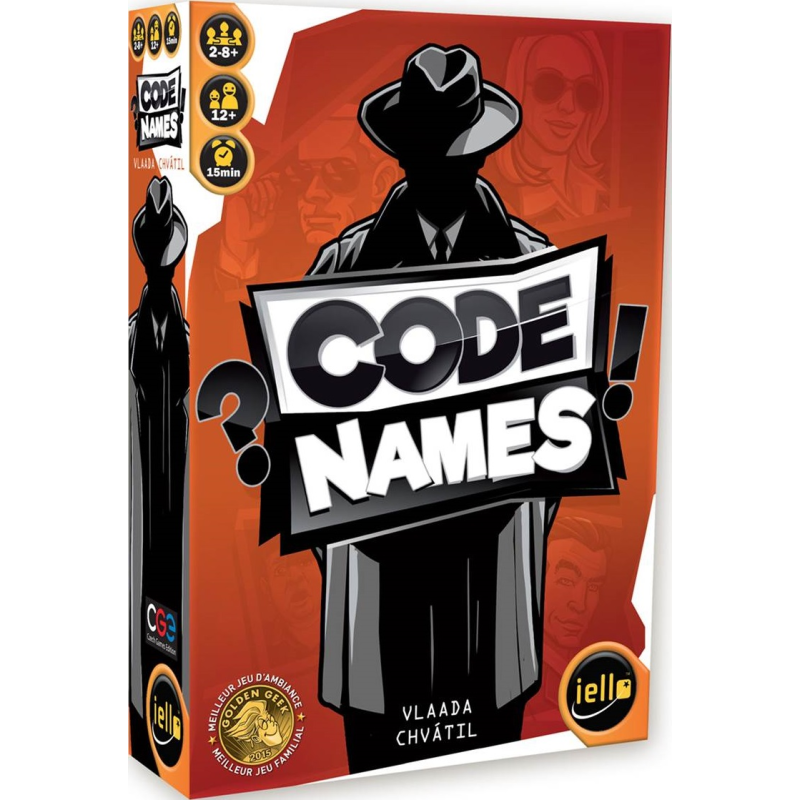 Codenames est un jeu de déduction en équipe pour 2 à 8 joueurs