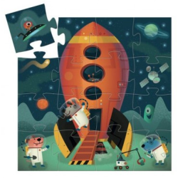 Acheter puzzle enfant Djeco silhouette navette spatiale