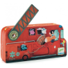 Acheter puzzle enfant Djeco silhouette camion de pompier