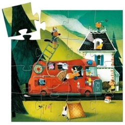 Acheter puzzle enfant Djeco silhouette camion de pompier