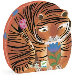Acheter puzzle enfant Djeco silhouette la balade du tigre
