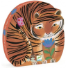 Acheter puzzle enfant Djeco silhouette la balade du tigre