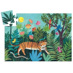 Acheter puzzle enfant Djeco silhouette la balade du tigre