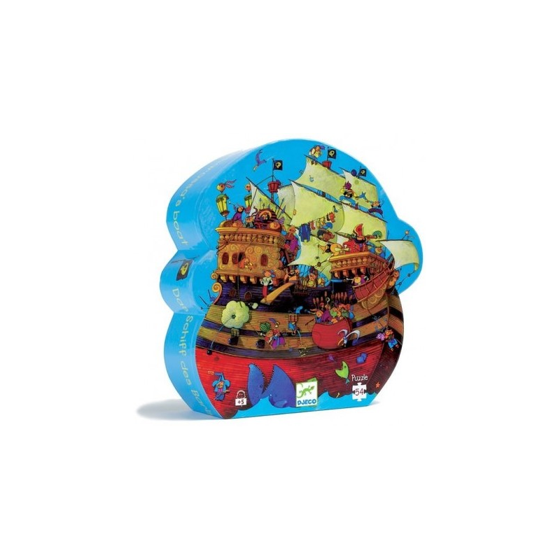 Acheter puzzle enfant Djeco silhouette Le Bateau de Barberousse