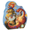Acheter puzzle enfant Djeco silhouette Vaillant et les Dragons