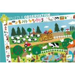 Acheter puzzle Djeco Observation La Ferme