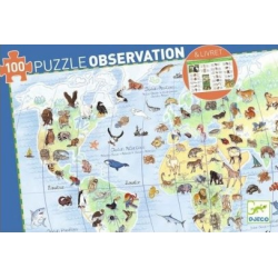 Acheter puzzle Djeco Observation Animaux du Monde