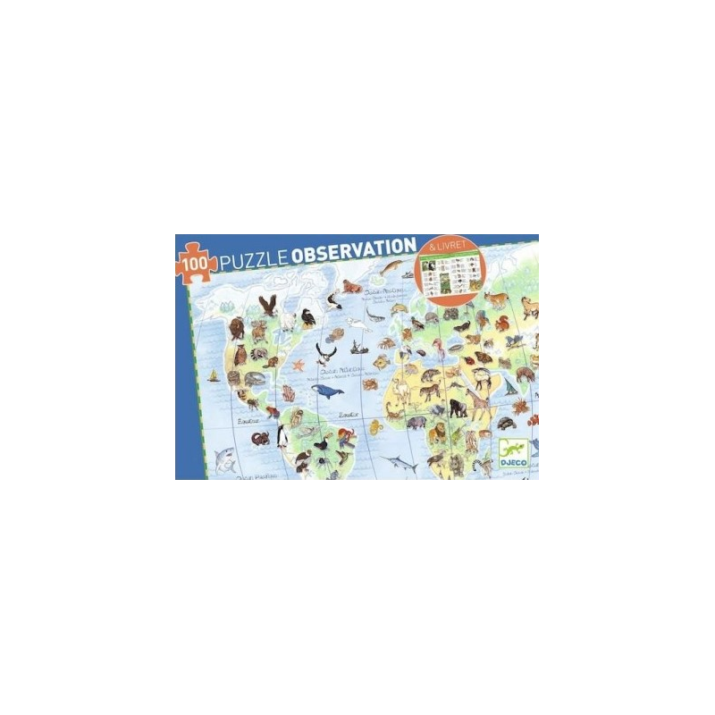 Acheter puzzle Djeco Observation Animaux du Monde