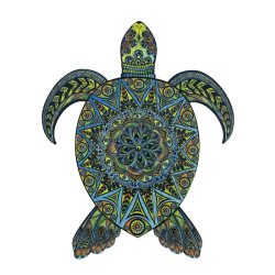 Acheter un puzzle créatif en bois La Tortue Tropicale
