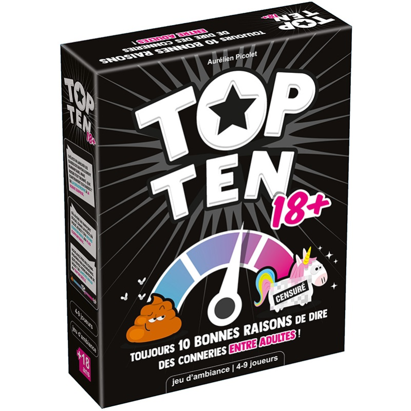 Acheter le jeu de société Top Ten 18+