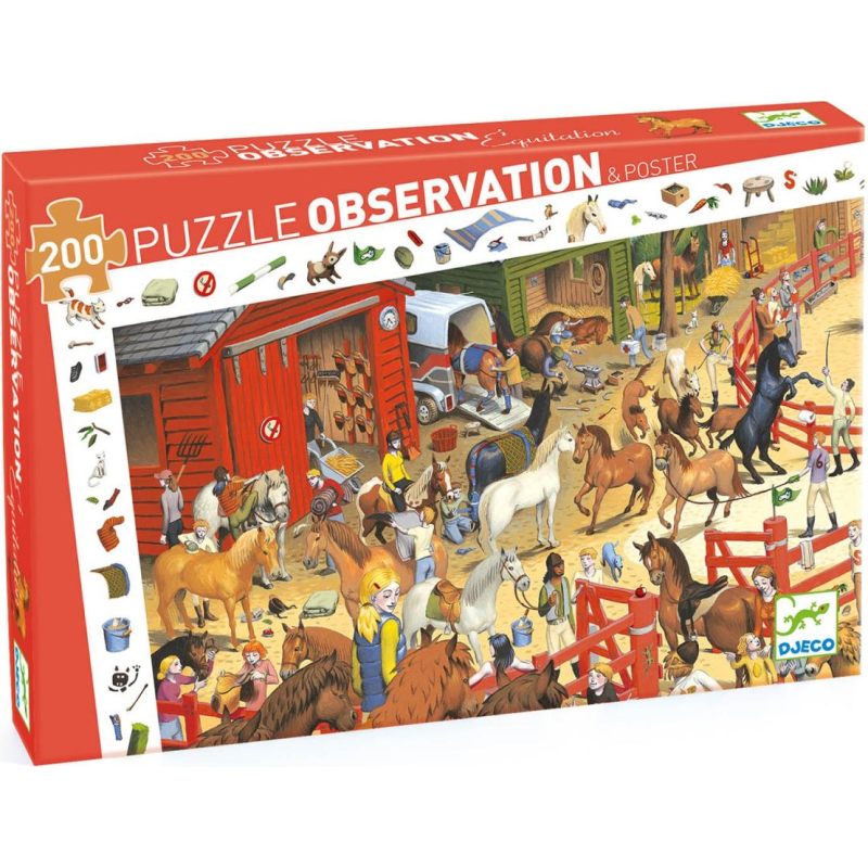 Acheter puzzle Djeco Observation Equitation