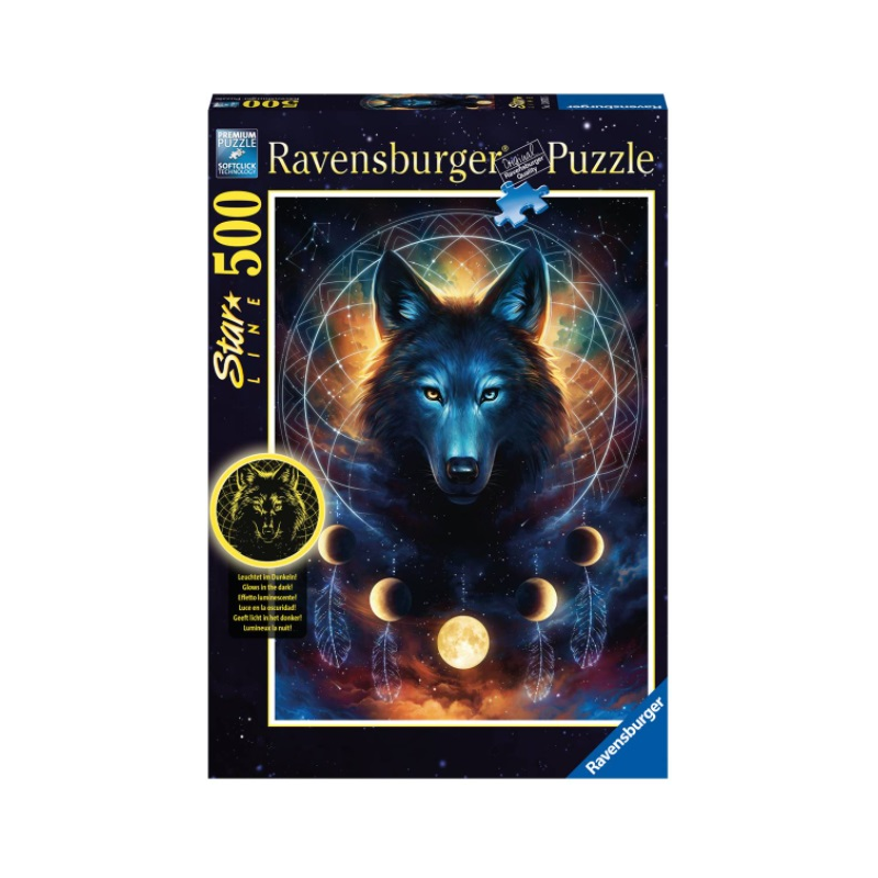 Acheter un Puzzle 500 pièces Starline Ravensburger Loup Lumineux