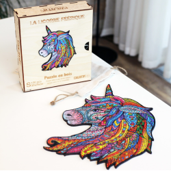 Acheter un puzzle créatif en bois La Licorne Féérique