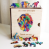 Acheter un puzzle créatif en bois Lion Mozaïk